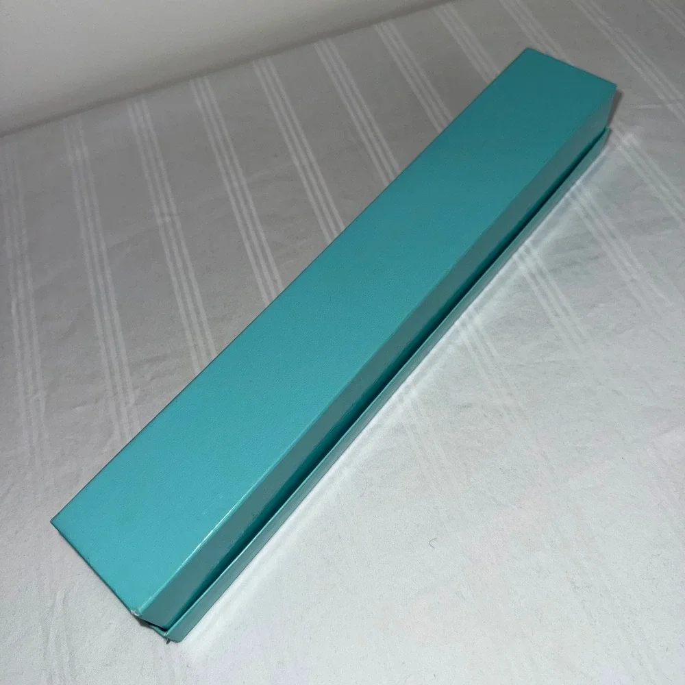 Tiffany & Co Signature Blue Long Gift Box Necklace WATCH BRACELET Jewelry Case